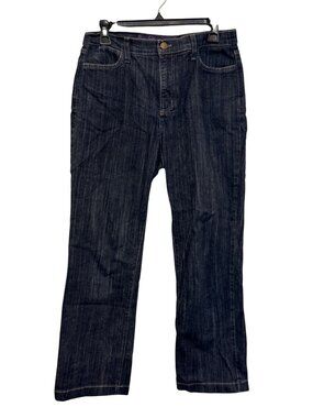 Not Your Daughters Jeans Dark Wash Denim Straight Leg Womens Size 10